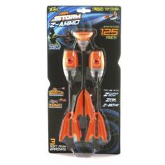 Оружие Игрушка Стрелы для лука Zing, 2 свистящие и 1 на присоске