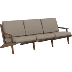 Мебель Yachtline Диван трехместный 805ш х 2240в х 935г термоясень таупе - SG.12.06.104 Yachtline