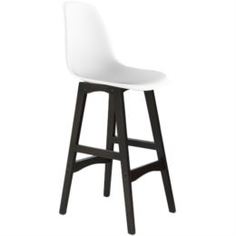 Столы, стулья и пуфики Стул барный SH-N 46х50х116 см белый/венге