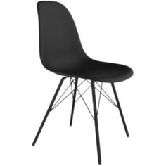 Столы, стулья и пуфики Стул SH-N 46х50х87 см черный/хром лак
