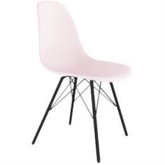 Столы, стулья и пуфики Cтул SH-N 46х50х87 см розовый/хром лак