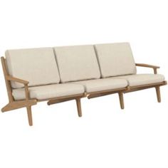 Мебель Yachtline Диван трехместный 805ш х 2240в х 935г тик бежевый - SG.12.06.078 Yachtline