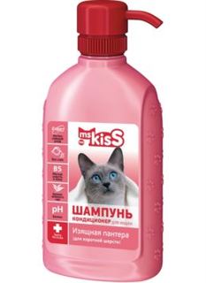 Косметика Шампунь для кошек Ms.Kiss Изящная пантера для короткой шерсти 200 мл