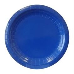 Одноразовая посуда Тарелки бумажные 23 сантиметра 6 штучные Синие Vitto