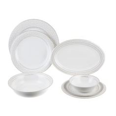 Сервизы и наборы посуды Сервиз столовый Macbeth bone porcelain Shepard 28 предметов 6 персон