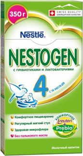 Смеси для детского питания Молочный напиток Nestogen 4 c пребиотиками с 18 месяцев 350 г