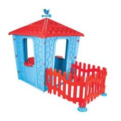 Игровые домики Дом игровой с оградой Pilsan stone, (синий)