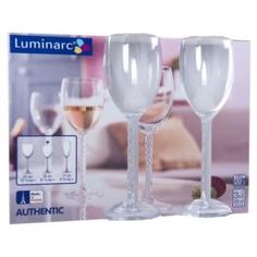 Посуда для напитков Набор бокалов 3 шт. 250 мл Luminarc Authentic H5648