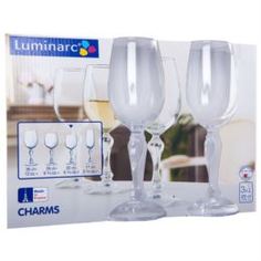 Посуда для напитков Набор бокалов для вина 200 мл 3 шт. Luminarc Charms