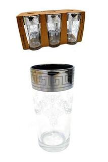 Посуда для напитков Набор стаканов коктейльных Гусь-хрустальный барокко SE63-1256