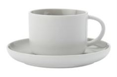 Чайные пары и сервизы Чашка с блюдцем 0.25л оттенки серая Maxwell & Williams MW475-DI0112