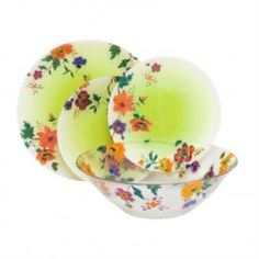 Сервизы и наборы посуды Столовый сервиз Luminarc Maritsa Green 19 предметов 6 персон