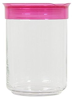 Лотки, контейнеры Банка 1.0л с малиновой крышкой Luminarc storing box (J2258)