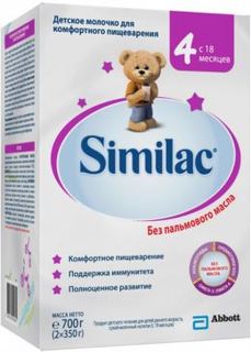 Смеси для детского питания Детское молочко Similac 4 с 18 месяцев 700 г