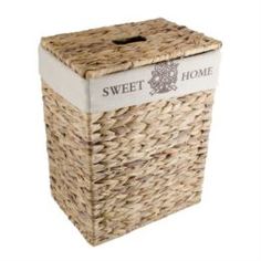 Емкости для хранения Корзина для белья с крышкой Tony-bridge крупной плеткой 44х33х56