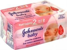 Средства по уходу за детьми Салфетки Johnsons Детские влажные "Для самых маленьких" (без отдушки) 128шт. Johnsons