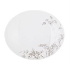 Сервизы и наборы посуды Набор тарелок глубоких Thun 1794 Лоос цветочные мотивы платина 23 см 6 шт