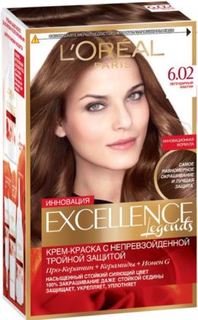 Средства по уходу за волосами Краска для волос LOreal Paris Excellence 6.02 Легендарный каштан LOreal