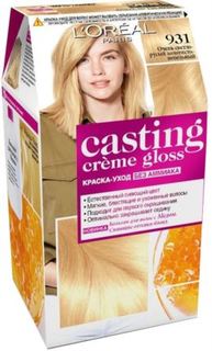 Средства по уходу за волосами Краска для волос LOreal Casting Creme Gloss Без аммиака 931 Очень светло-русый золотистый пепельный LOreal