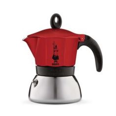 Чайники, кофейники, турки Кофеварка гейзерная Bialetti Moka Induction Red на 6 чашек