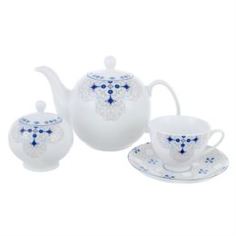 Чайные пары и сервизы Сервиз чайный 14 предметов Macbeth bone porcelain адиантум