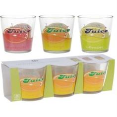 Посуда для напитков Набор стаканов Koopman tableware juice 3шт 225мл