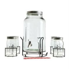 Посуда для напитков Набор бутыль 4.5л + 4 банки 450мл Koopman tableware