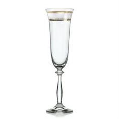 Посуда для напитков Набор рюмок для шампанского Bohemia crystall angela 190мл 6шт