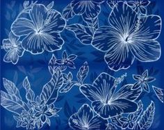 Панно Kerlife Elissa Blu Fiore 40,2x50,5 см