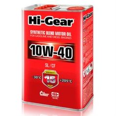 Прочее Масло моторное полусинтетическое 4л 10w-40 Hi-gear Hg1114p
