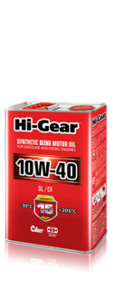 Прочее Масло моторное полусинтетическое 4л Hi-gear 10w-40 sl/cf