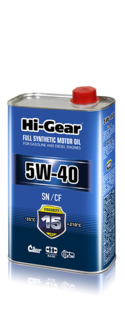 Прочее Масло моторное синтетическое 1л Hi-gear 5w-40 sn/cf