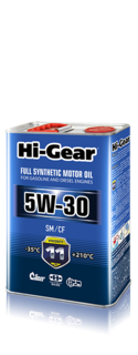 Прочее Масло моторное синтетическое 4л Hi-gear 5w-30 sm/cf