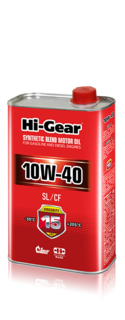 Прочее Масло моторное полусинтетическое 1л Hi-gear 10w-40 sl/cf