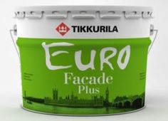 Краски Краска фасадная tikkurila евро плюс 9 л Тиккурила ойл