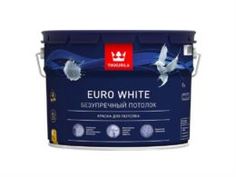 Краски Краска tikkurila euro white для потолков 9л Тиккурила ойл