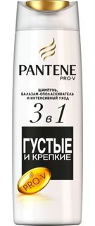 Средства по уходу за волосами Шампунь и бальзам-ополаскиватель Pantene Pro-V 3 в 1 Густые и крепкие 360 мл