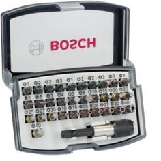 Отвертки, ключи Набор бит Bosch Extra Hard 32 шт. с цветовой кодировкой
