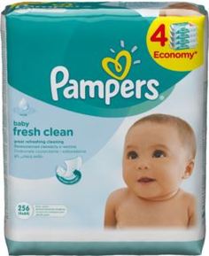 Средства по уходу за телом и за кожей лица для детей Салфетки влажные Pampers Fresh Clean 4x64 шт