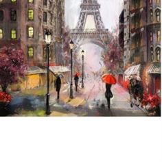 Подносы, подставки, коврики Набор поставок на пробке Top Art Свидание в Париж 40х29см 4 штуки