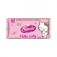 Бумажная продукция Влажные салфетки Smile Hello Kitty 60 шт