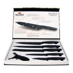 Ножи, ножницы и ножеточки Набор ножей Walmer black marble 5шт + подарок w21001568