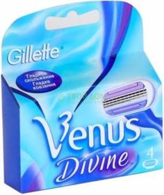 Средства для/после бритья Кассеты для бритья Gillette Venus Divine 4 Шт.