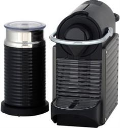 Кофеварки и кофемашины Кофемашина Nespresso Pixie Aeroccino C60 Black titan