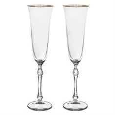 Посуда для напитков Набор фужеров для шампанского Crystalite bohemia парус/190мл/2шт