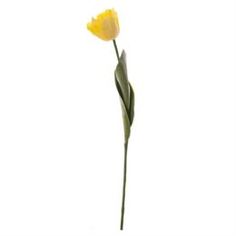 Искусственные растения Тюльпан Триумф желтый живое прикосновение Топ Арт Студио