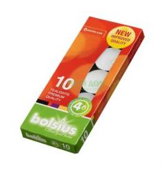 Свечи, подсвечники, аромалампы Свеча Bolsius 10 шт белый (103630308300)