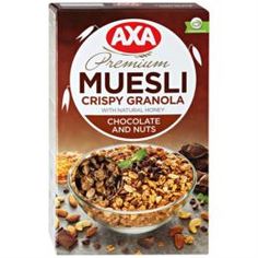 Сухие завтраки Мюсли АХА хрустящие медовые с шоколадом и орехами 250 г AXA