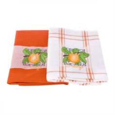 Кухонные полотенца Набор кухонных полотенец 2шт orange Asil