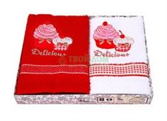 Кухонные полотенца Набор полотенец Asil Cup Cake 45х70см 2 шт (2013-05)